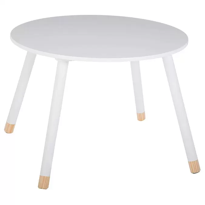 Table enfant DOUCEUR blanche D 60x43cm offre à 29,99€ sur Centrakor