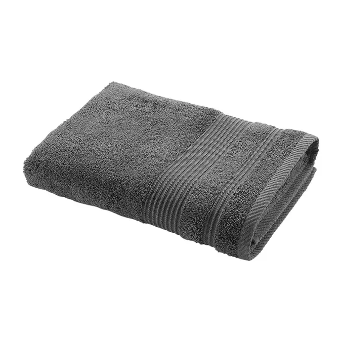 Drap de douche coton anthracite 70x130cm offre à 10,99€ sur Centrakor