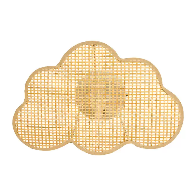 Applique murale nuage bambou beige H 20cm offre à 15,99€ sur Centrakor