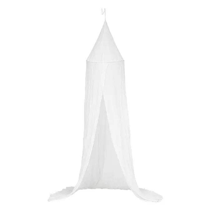 Ciel de lit double gaze de coton blanc H 350cm offre à 24,99€ sur Centrakor