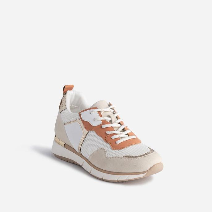 Tennis TEXTO blanche, beige, terracotta et or offre à 41,99€ sur Eram