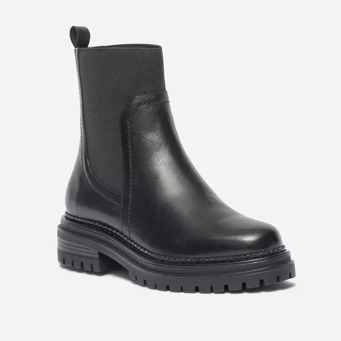 Chelsea boots TEXTO noir en cuir offre à 62,93€ sur Eram