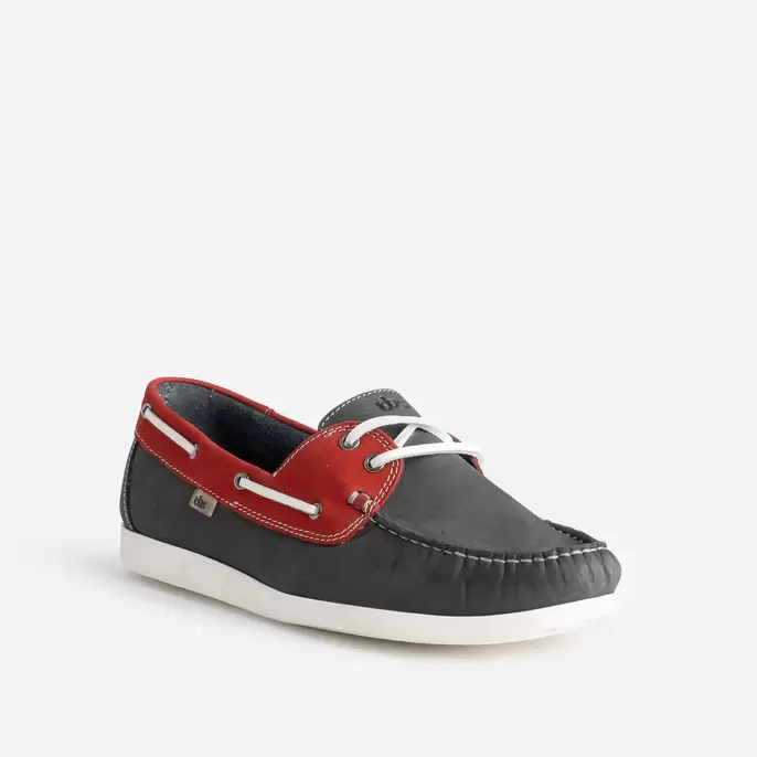 Chaussure bateau TBS marine et rouge cuir nubuck offre à 62,99€ sur Eram