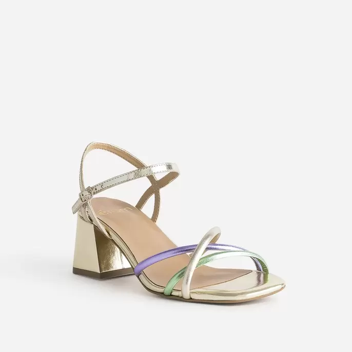 Sandale dorée brides métallisées offre à 55,99€ sur Eram