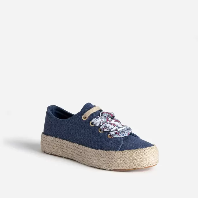 Sneakers en toile bleue offre à 39,99€ sur Eram