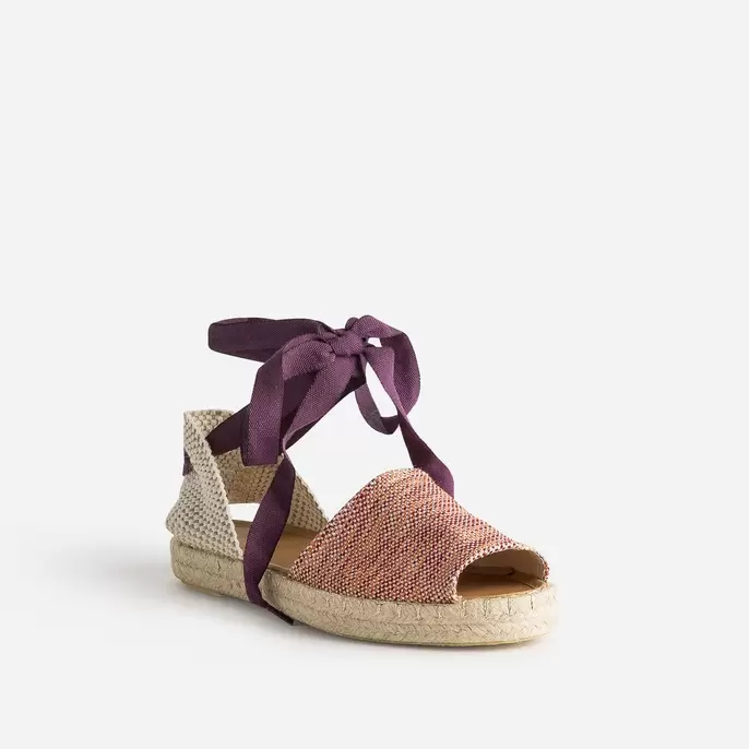 Espadrille violet, corail, blanc en textile offre à 13,5€ sur Eram