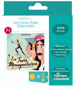 LIVRE AUDIO - LES TROIS MOUSQUETAIRES offre à 12,99€ sur JouéClub