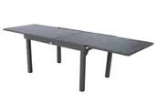 Table piazza extensible aluminium graphite 10 places offre à 379€ sur Maxi Bazar