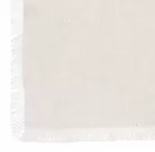 Nappe coton frange maha blanc 150x250cm offre à 24,99€ sur Maxi Bazar