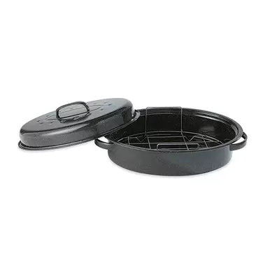 Roaster en acier émaillé et grille 37 cm offre à 25,99€ sur Mathon