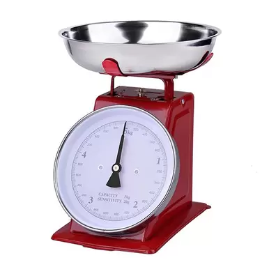 Balance de cuisine mécanique rouge 5 kg offre à 19,97€ sur Mathon