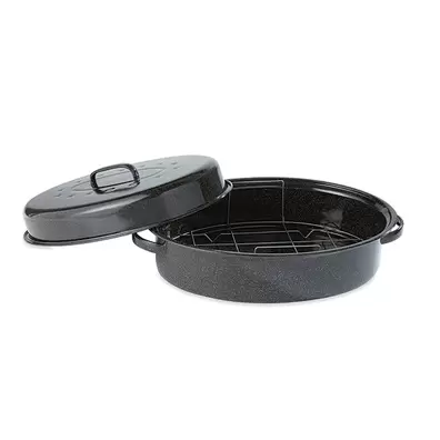 Roaster en acier émaillé et grille 42,5 cm offre à 32,49€ sur Mathon