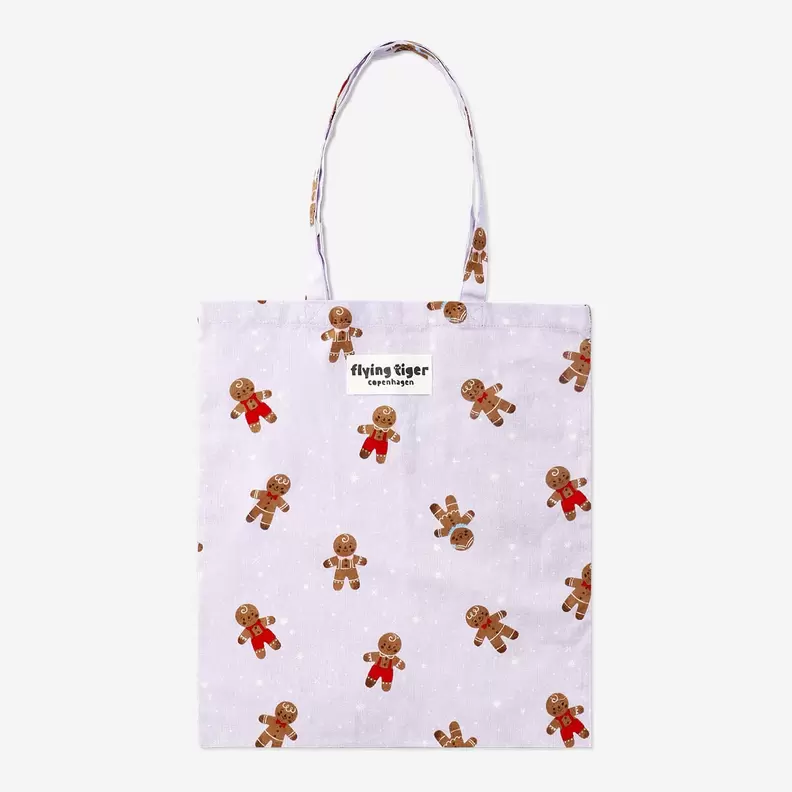 Sac fourre-tout avec motif de pain d'épices offre à 3,5€ sur Flying Tiger