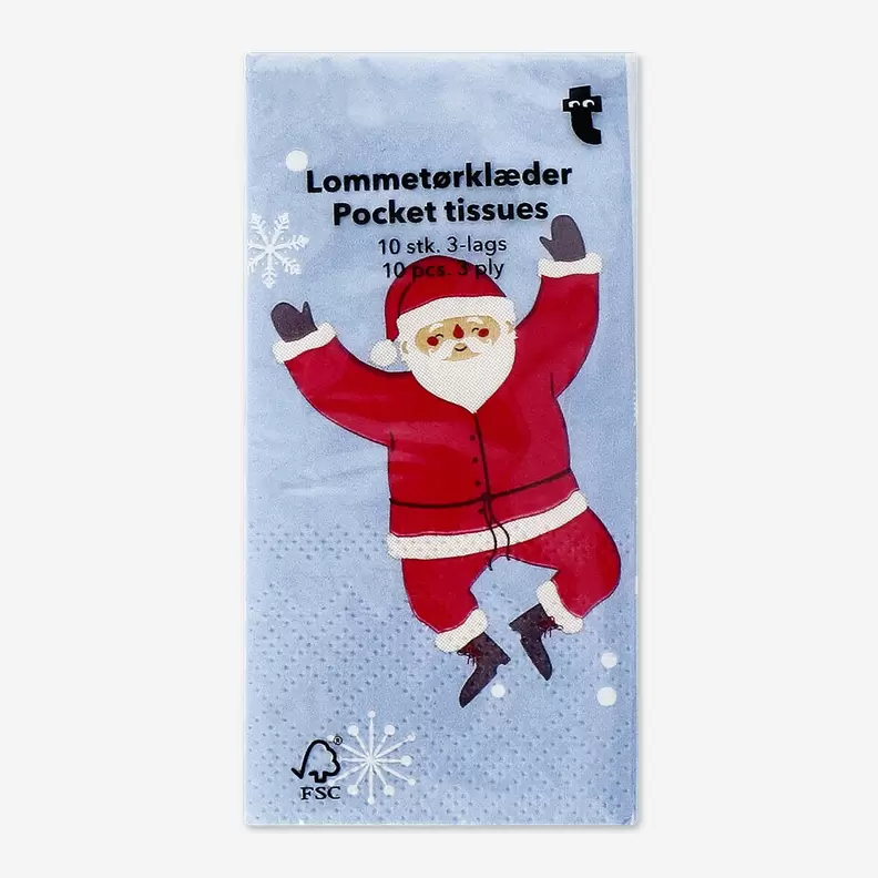 Mouchoirs en papier avec le Père Noël sauteur - 10 pcs offre à 0,5€ sur Flying Tiger