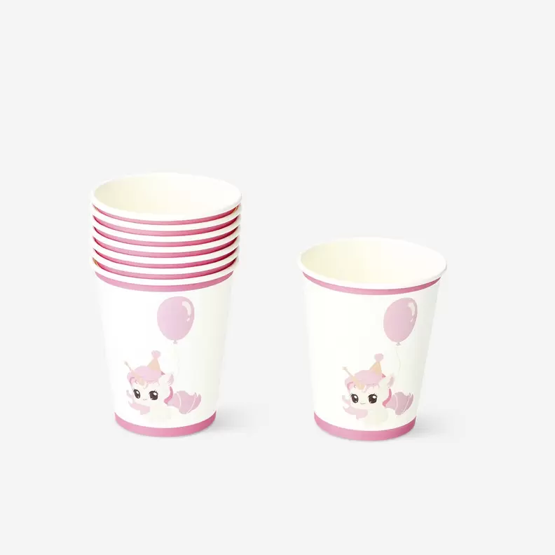 Gobelets jetables avec impression d'anniversaire - 8 pcs offre à 2€ sur Flying Tiger