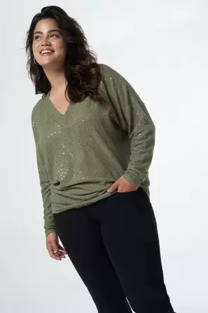 Top ample avec paillettes offre à 15€ sur MS Mode