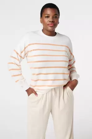Pull rayé à mailles fines offre à 20€ sur MS Mode