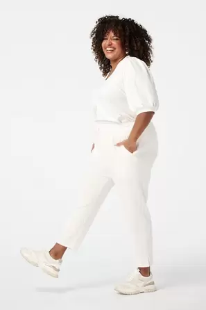 Pantalon avec taille élastique offre à 27,99€ sur MS Mode