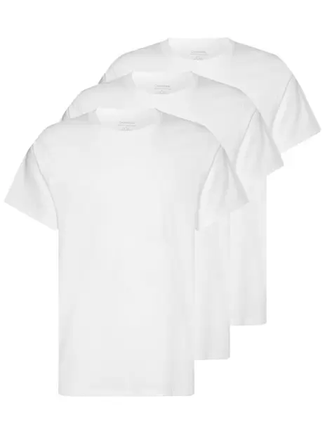 Lot de 3 T-shirts en coton blanc uni col... offre à 44,9€ sur CCV