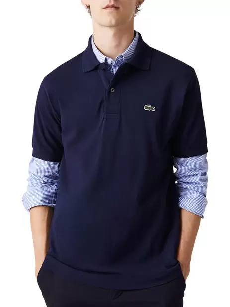 Polo L1212 en coton marine uni avec une... offre à 110€ sur CCV