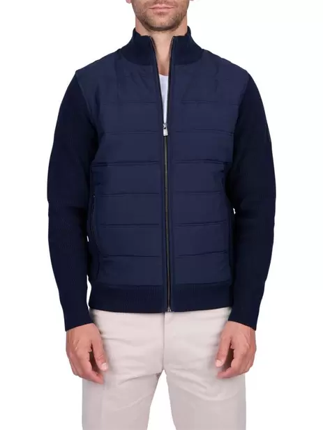 Gilet en coton biologique indigo uni avec... offre à 149,9€ sur CCV