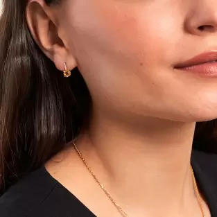 Boucles D'oreilles Puces Monroe Or Jaune Citrine Oxyde De Zirconium offre à 139€ sur Marc Orian