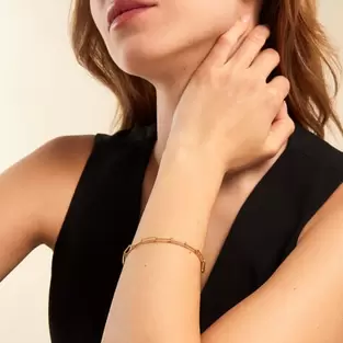 Bracelet Mainchin Or Jaune  - 19 cm offre à 230€ sur Marc Orian