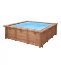 PISCINE BOIS QUEENS 2.31x2.31 H 0.71 offre à 925€ sur Cash Piscines