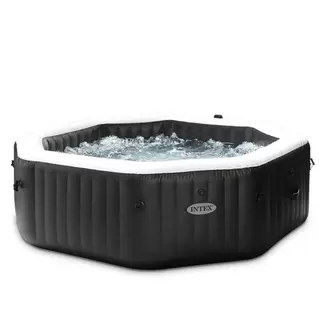 SPA GONFLABLEPURESPA CARBONE OCTO 6pl. BULLES+JETS DELUXE NOIR offre à 999€ sur Cash Piscines