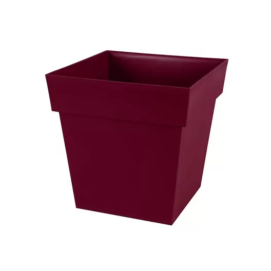 EDA - Pot carré bas Toscane 39x39x39cm 38L Rouge Bourgogne offre à 19,9€ sur Culture Indoor