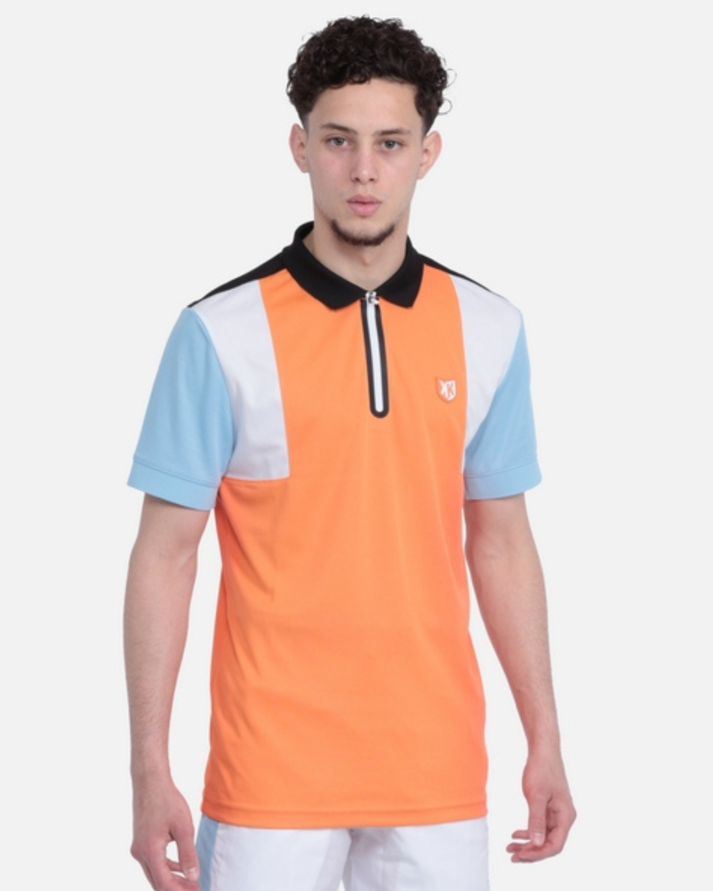Polo FK Squad - Orange/Blanc/Bleu  2 couleurs offre à 26,94€ sur Footkorner