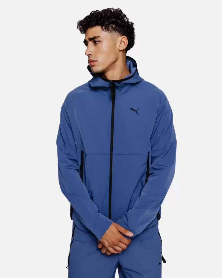 Veste de survêtement Puma Tech - Bleu  3 couleurs offre à 39,95€ sur Footkorner