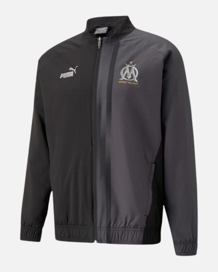 Veste de survêtement OM 2022/2023 - Noir/Blanc   1 couleur offre à 44,95€ sur Footkorner