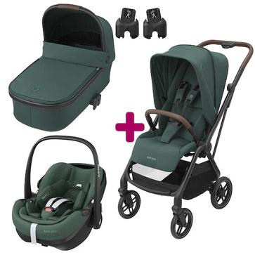Pack poussette trio Léona 2  + pebble pro + nacelle essential green de Maxi Cosi offre à 989,96€ sur autour de bébé