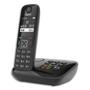 GIGASET Téléphone sans fil AS690A Solo avec répondeur Noir AS690ANoir offre à 44,99€ sur Calipage