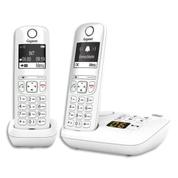GIGASET Téléphone sans fil AS690A avec répondeur Duo Blanc AS690ADUOBLC offre à 64,99€ sur Calipage