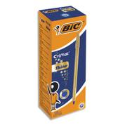 BIC Stylo bille Cristal Original Shine. Pointe Moyenne (1,0 mm) - Encre Bleue et Corps Doré offre à 1,91€ sur Calipage