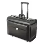 ALASSIO Pilot case classique Noir en cuir - Dimensions : L48,5 x H38,5 x P23,5 cm offre à 200,28€ sur Calipage