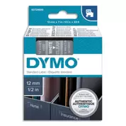 DYMO Ruban D1 poly 12mmx7m Blanc/Transparent BB1 S0720600 offre à 25,51€ sur Calipage