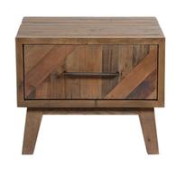 Table de chevet en bois recyclé naturel grisé - Empreintes offre à 593,28€ sur Interior's