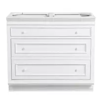 Casserolier blanc satiné avec rangement couverts - Harmonie offre à 667,44€ sur Interior's