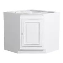 Meuble bas de cuisine d'angle blanc satiné - Harmonie offre à 739,44€ sur Interior's