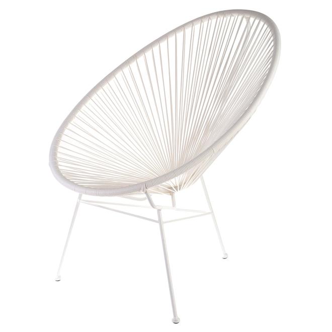 FAUTEUIL ACAPULCO BLANC offre à 69,99€ sur La chaise longue