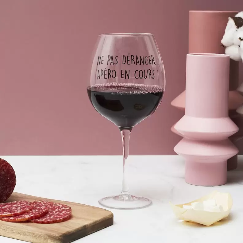 VERRE A VIN 75 CL APERO EN COURS offre à 14,99€ sur La chaise longue