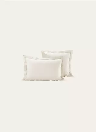 TAIE D'OREILLER UNIE EN PERCALE DE COTON offre à 12,99€ sur Bouchara