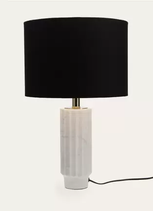 LAMPE À POSER EN MARBRE ET LIN offre à 229,99€ sur Bouchara