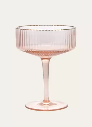 COUPE À CHAMPAGNE EN VERRE FUMÉ STRIÉ offre à 9,99€ sur Bouchara