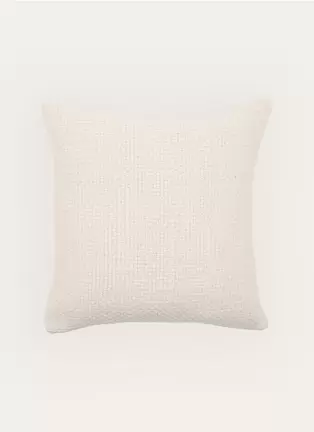 HOUSSE DE COUSSIN UNIE AVEC TISSAGE FANTAISIE offre à 19,99€ sur Bouchara