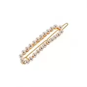 Barrette double perles blanches offre à 2,9€ sur Saga Cosmetics