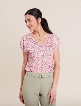 T-shirt manches courtes multicolore femme offre à 29,99€ sur Bréal